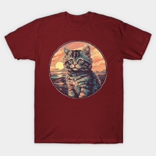 Sunset Kitten T-Shirt